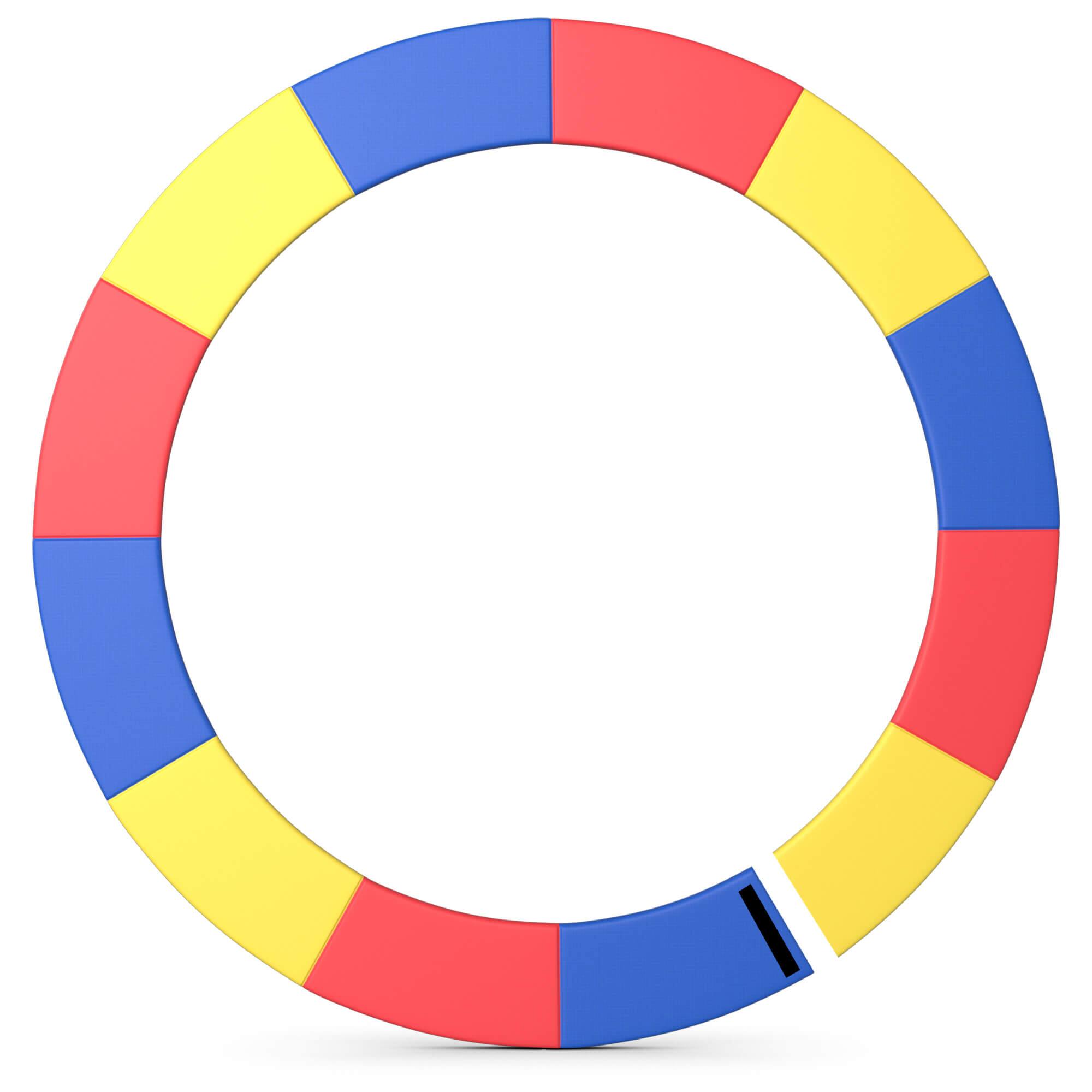 Alt View 9. Gymax - Gymax 15FT Trampoline Spring Cover Universal Trampoline Replacement Pad w/Split Design - Multicolor.