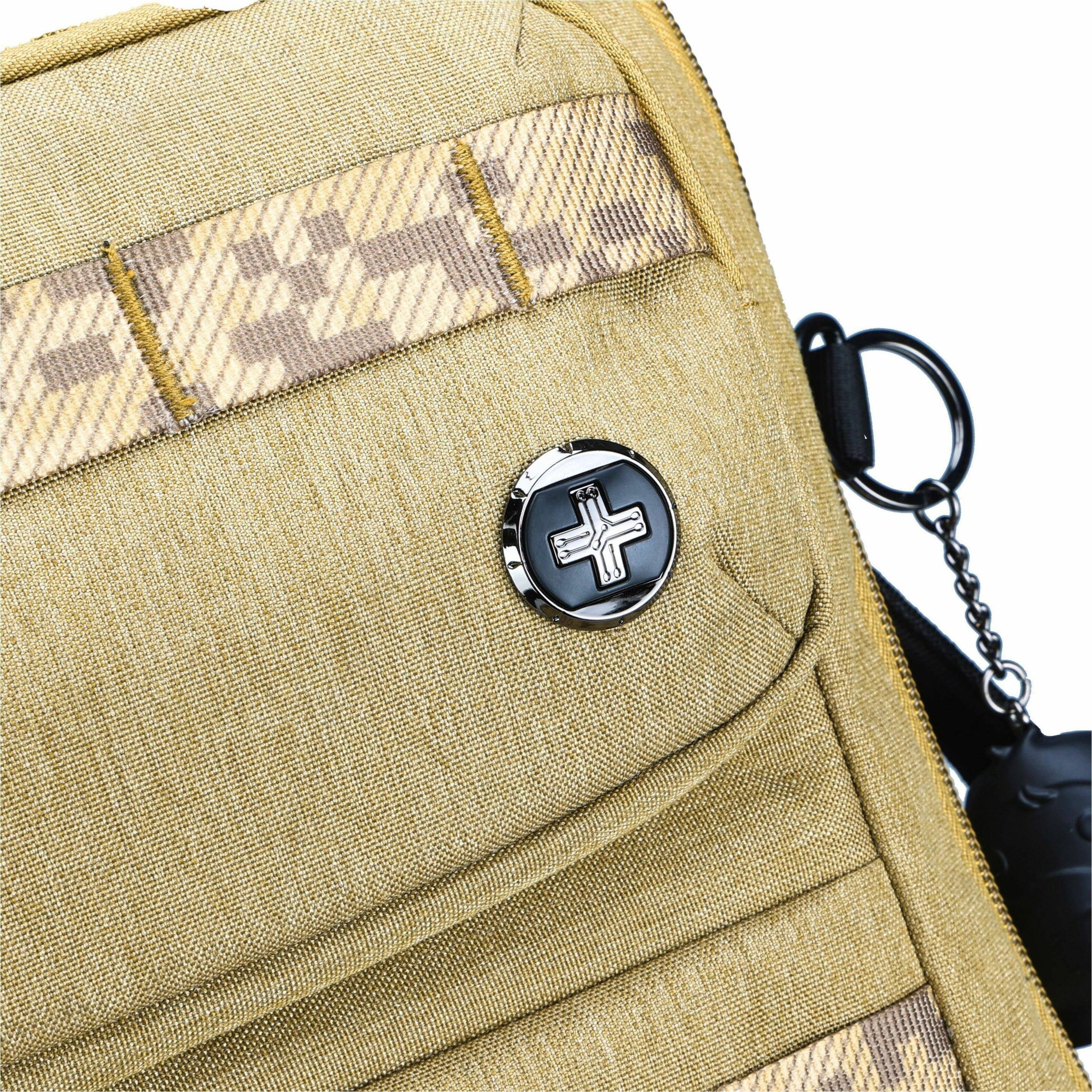 Alt View 26. Swissdigital Design - BERG Hybrid TSA-Friendly Briefcase With USB Charging Port  RFID Protection and Fits Up to 16″ Laptop - Dark Khaki.