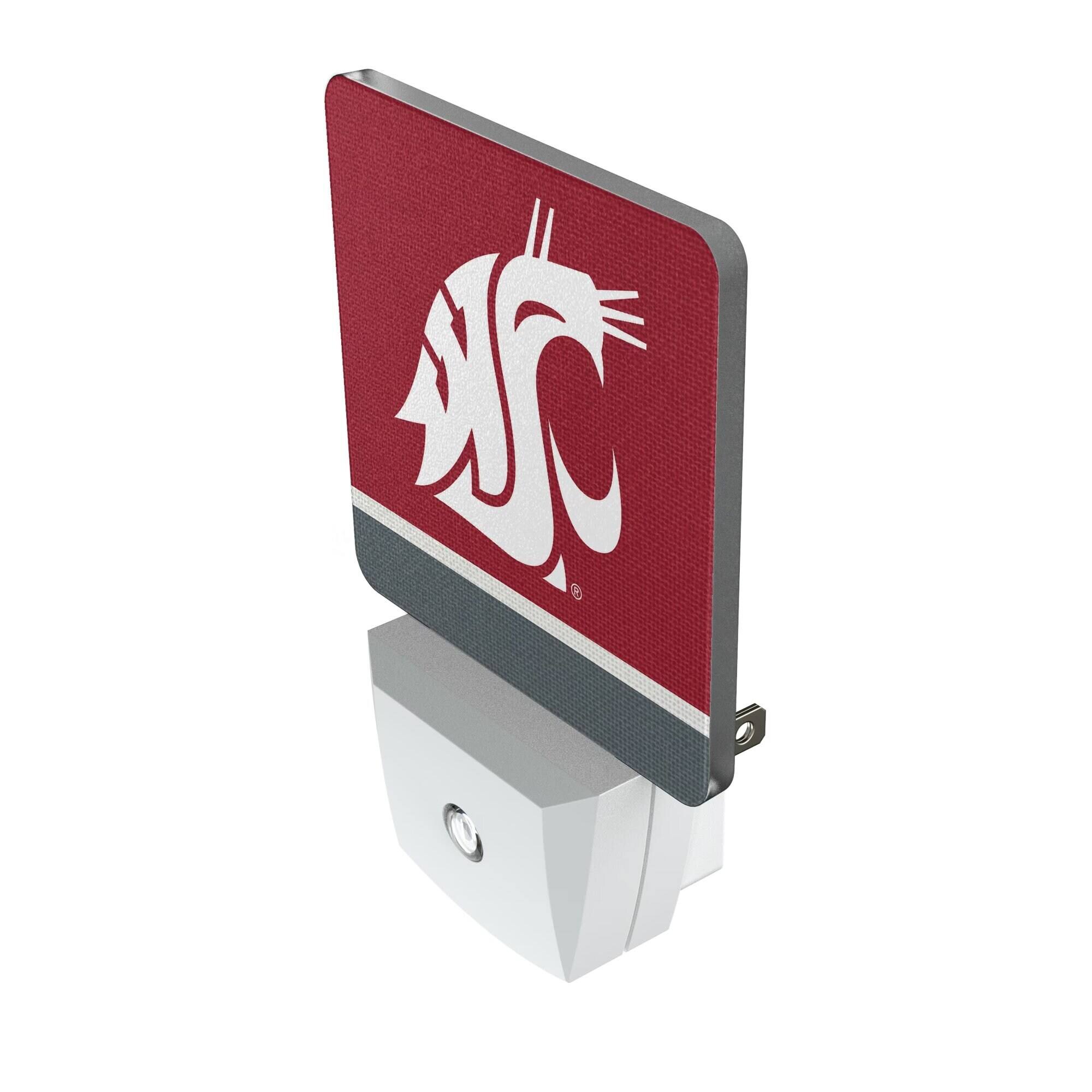 Alt View 1. Keyscaper - Washington State Cougars Stripe Design Nightlight 2-Pack - Multicolor.