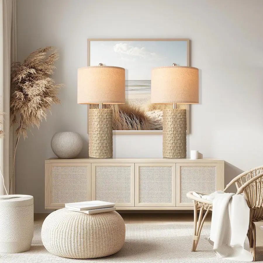 Lamp Features Cedar Assembly Modern Ceramic Table Lamp Set Of 2 Lamps For Living Room ...