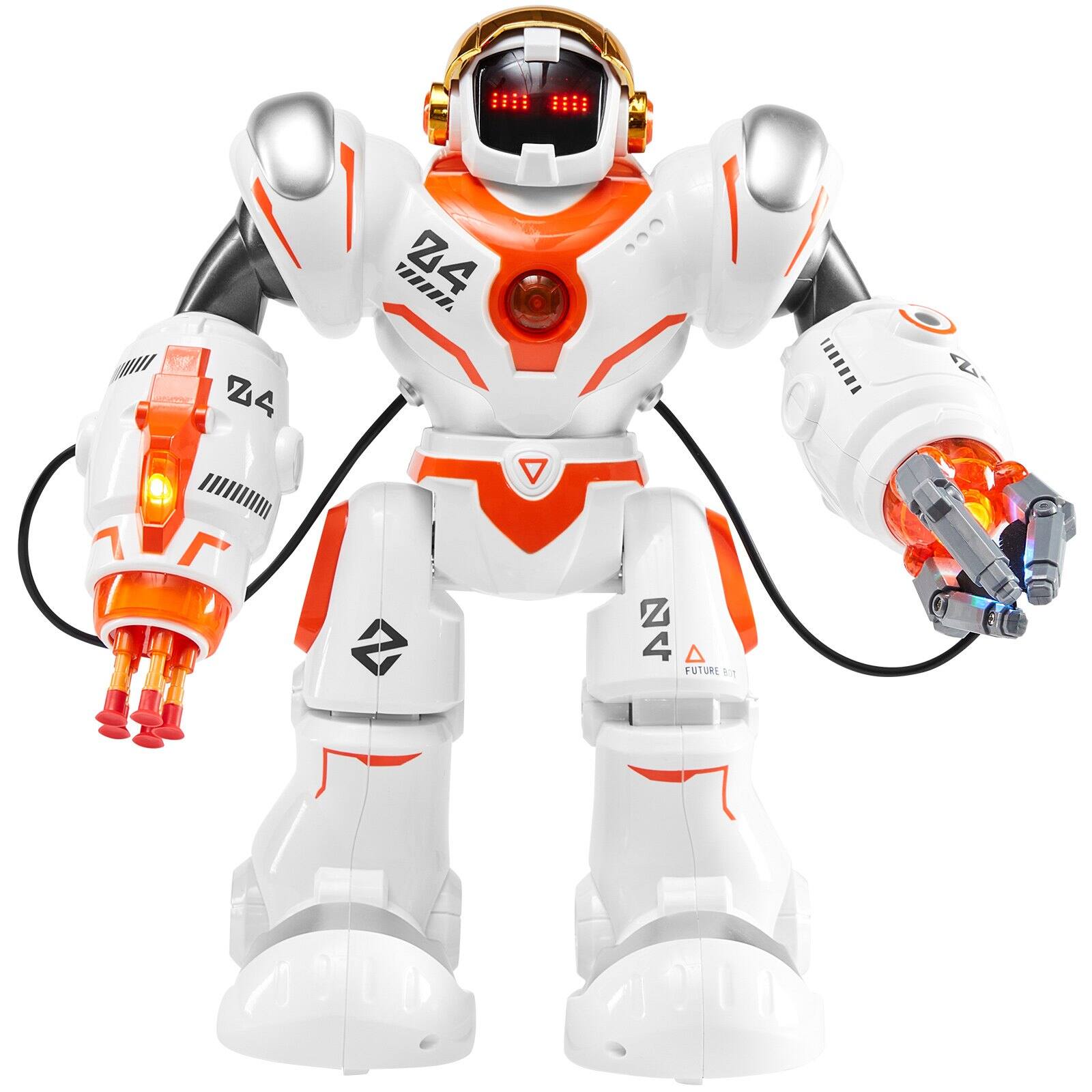 Alt View 9. Glintex - RC Battle Robot Programmable Smart Robot with Bullets, Interactive Walking Dancing Toy Gift for Kids Boys Girls.
