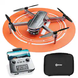 Contixo - F28 Stratus Max 4K GPS Drone with Intelligent Flight Modes, 26-Min Flight, Brushless Motors & Carrying Case - Gray