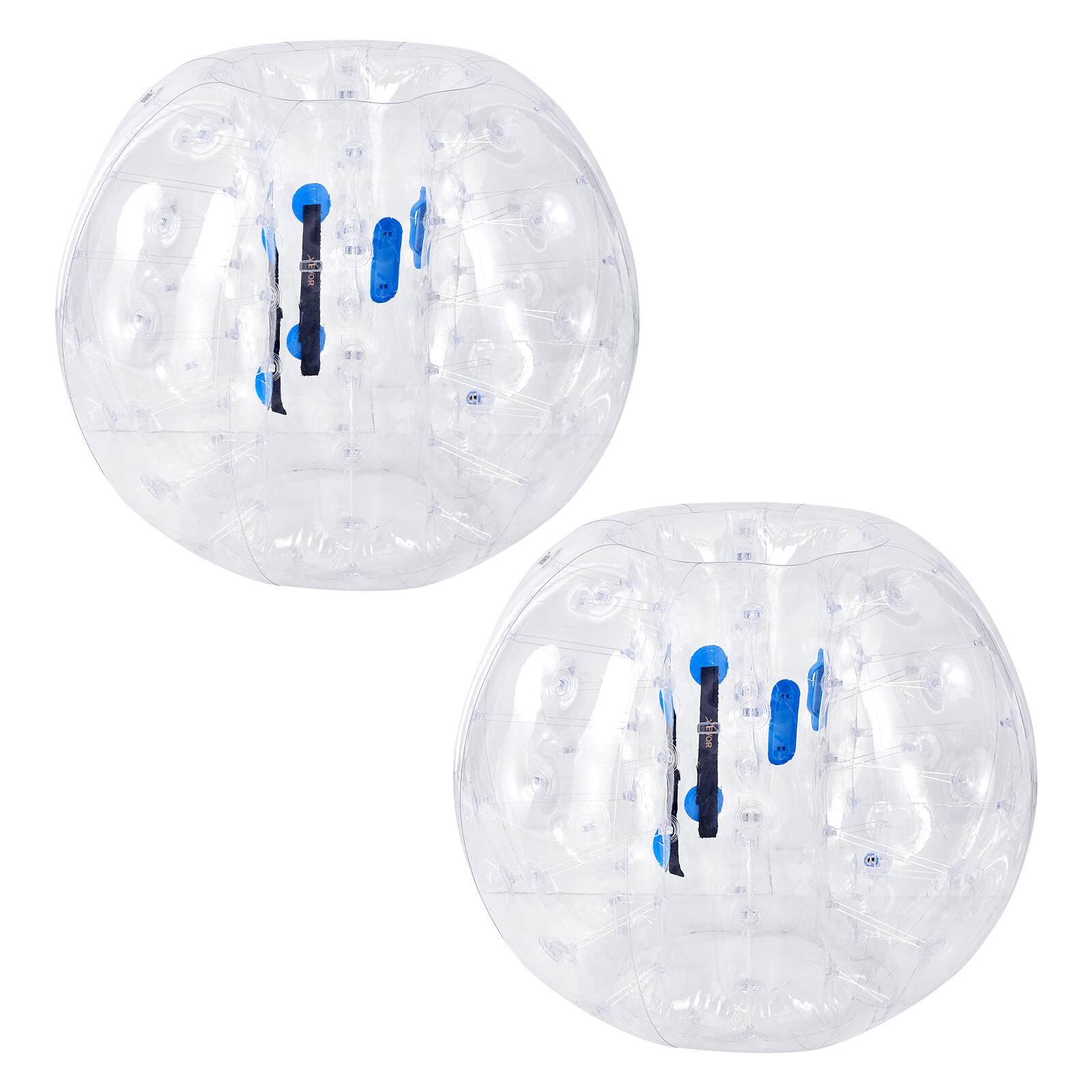 Alt View 5. VEVOR - 2-Pack Inflatable Bumper Balls 5FT Human Bubble for Adult Transparent, for Backyard, Camping, Picnic, Park, Lawn - Blue;Clear.