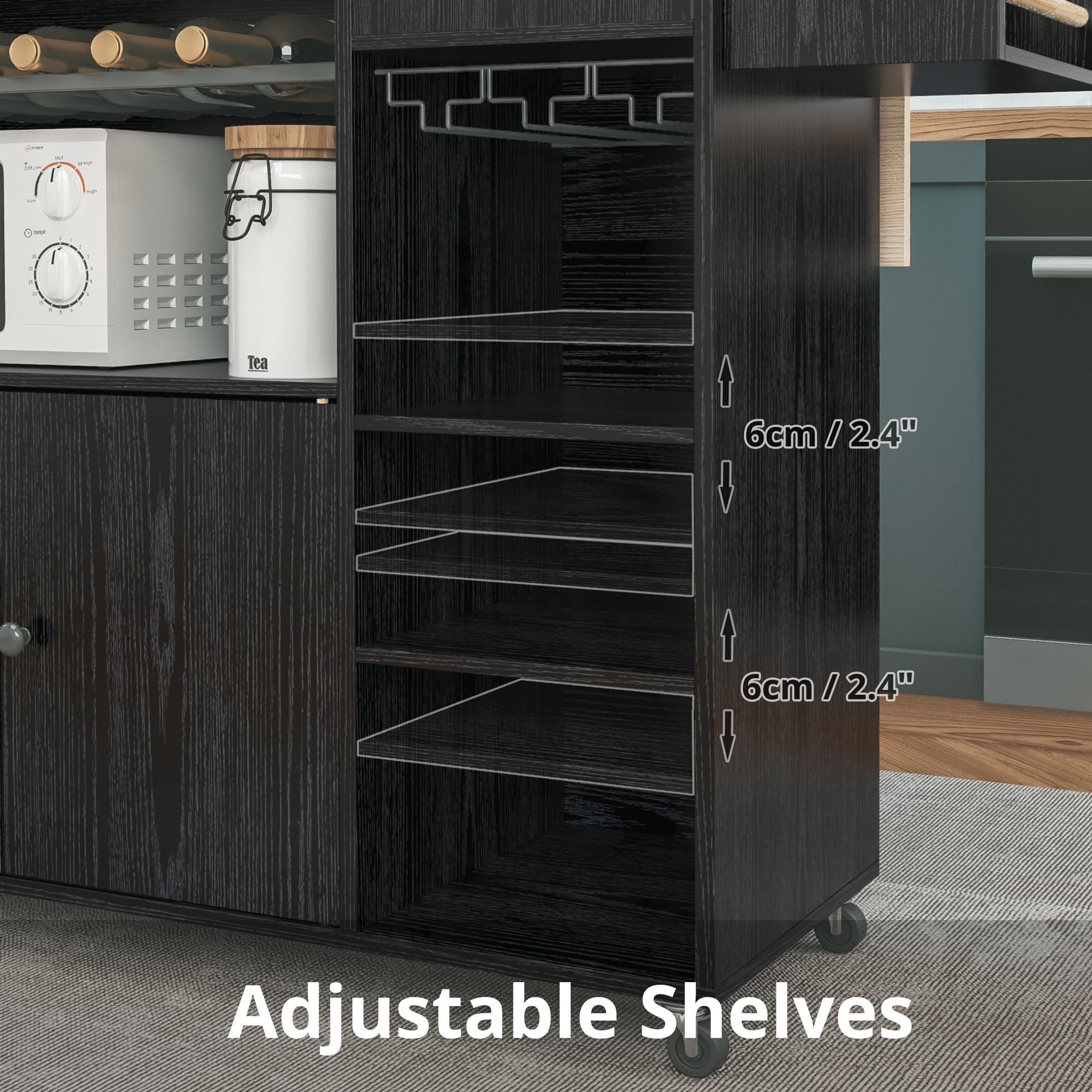 Adjustable Shelves

6cm / 2.4"

6cm / 2.4"