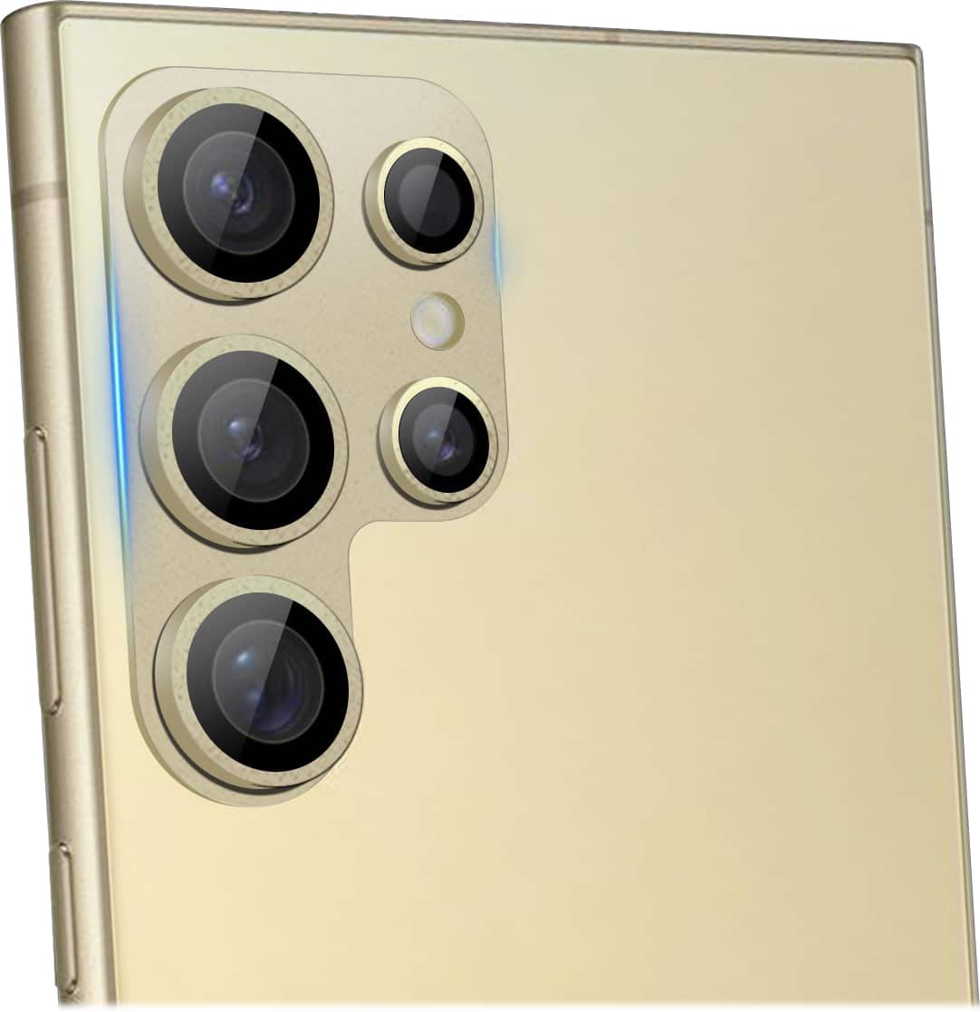 Alt View 11. SaharaCase - ProShock Camera Lens Protector for Samsung Galaxy S24 Ultra (2-Pack) - Yellow.