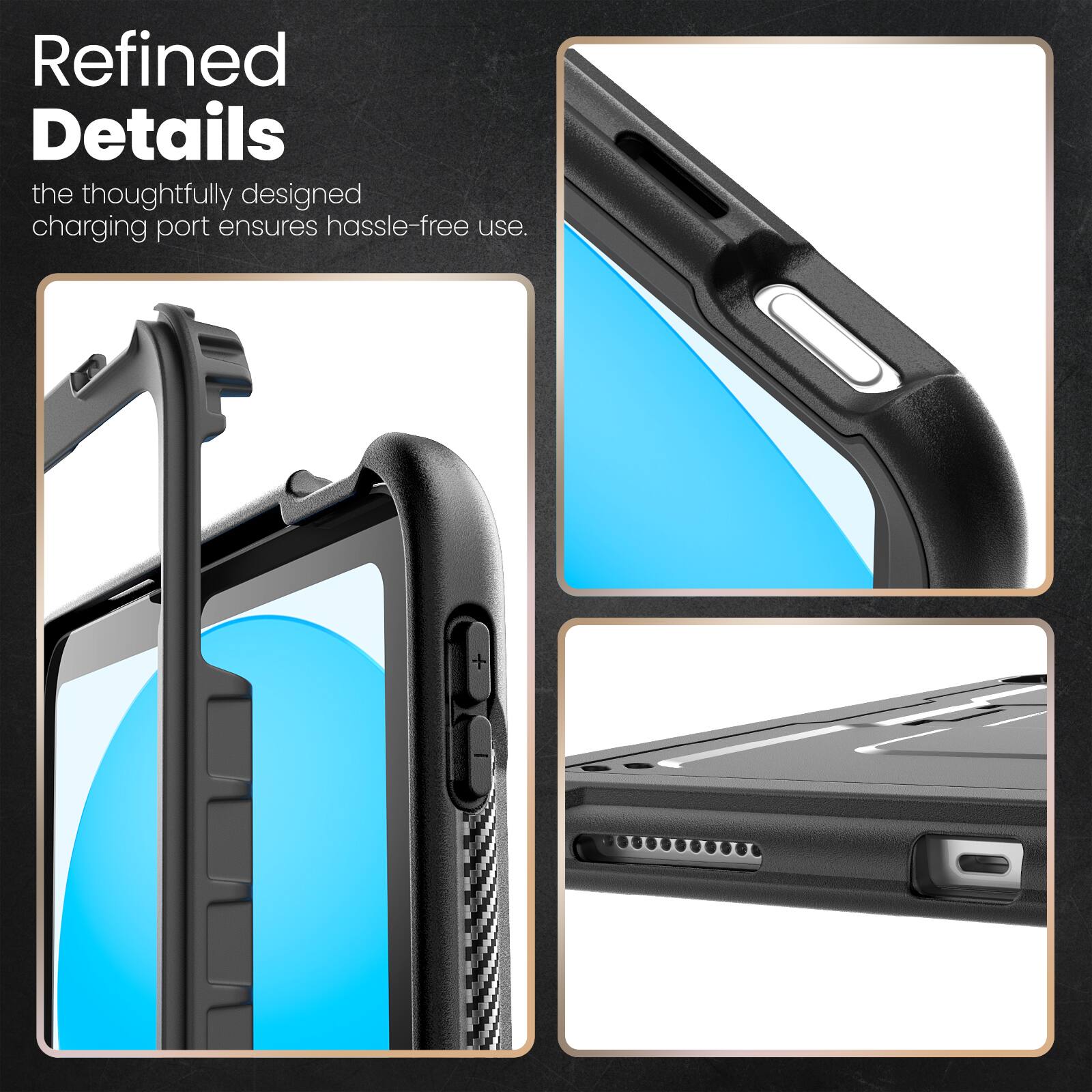 Refined Details

the thoughtfully designed charging port ensures hassle-free use.