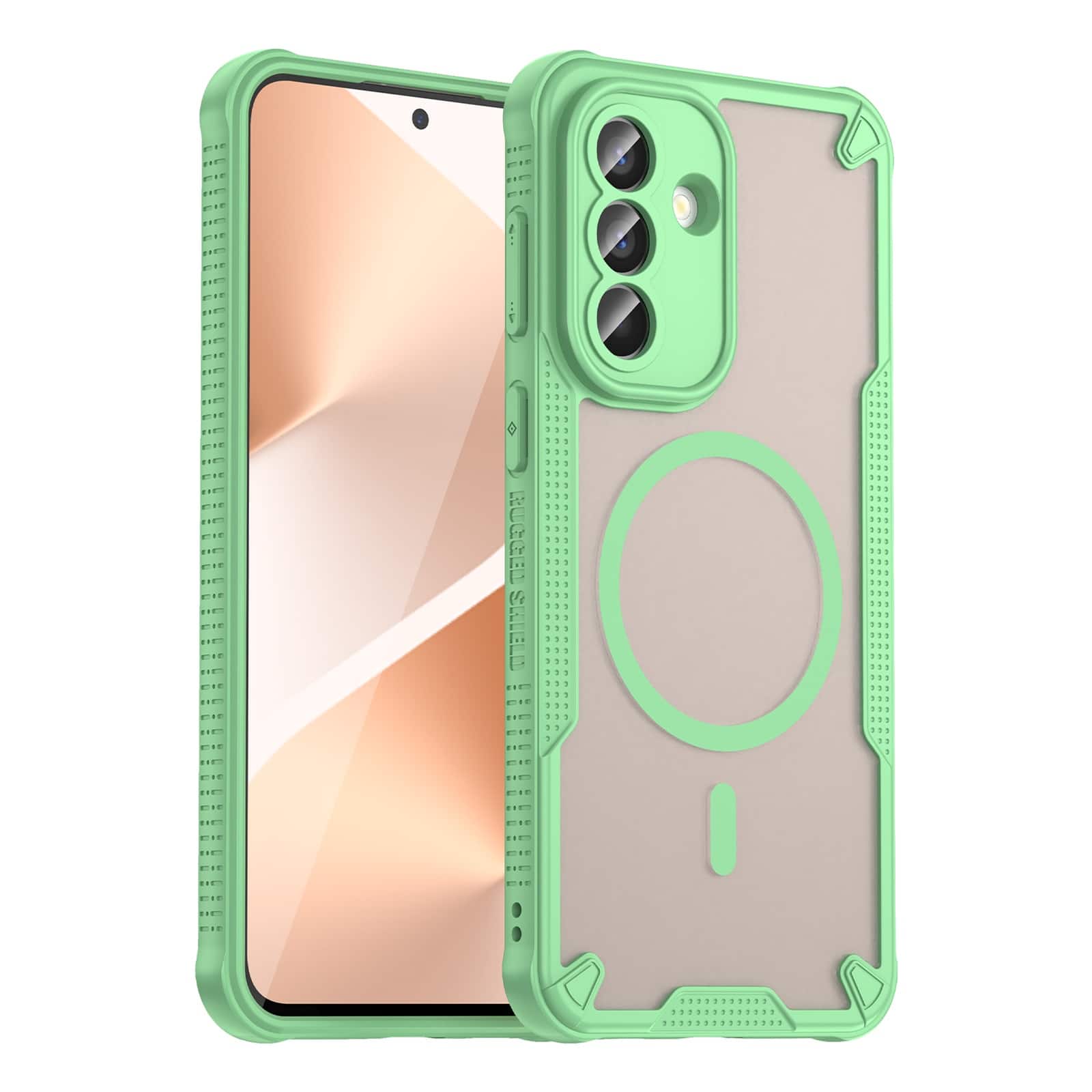 UUCOVER - Magnetic Case for Samsung Galaxy S26+,Shockproof TPU+PC Case Compatible with Mag Safe Matte Translucent Back Cover - Green
