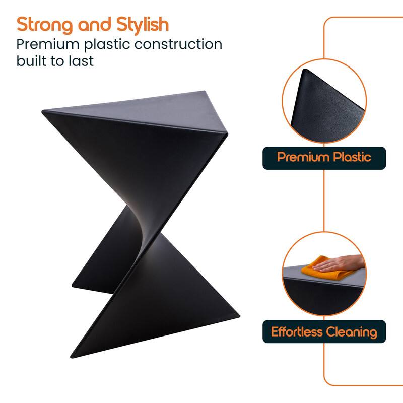 Strong and Stylish  
Premium plastic construction built to last  

- Premium Plastic  
- Effortless Cleaning