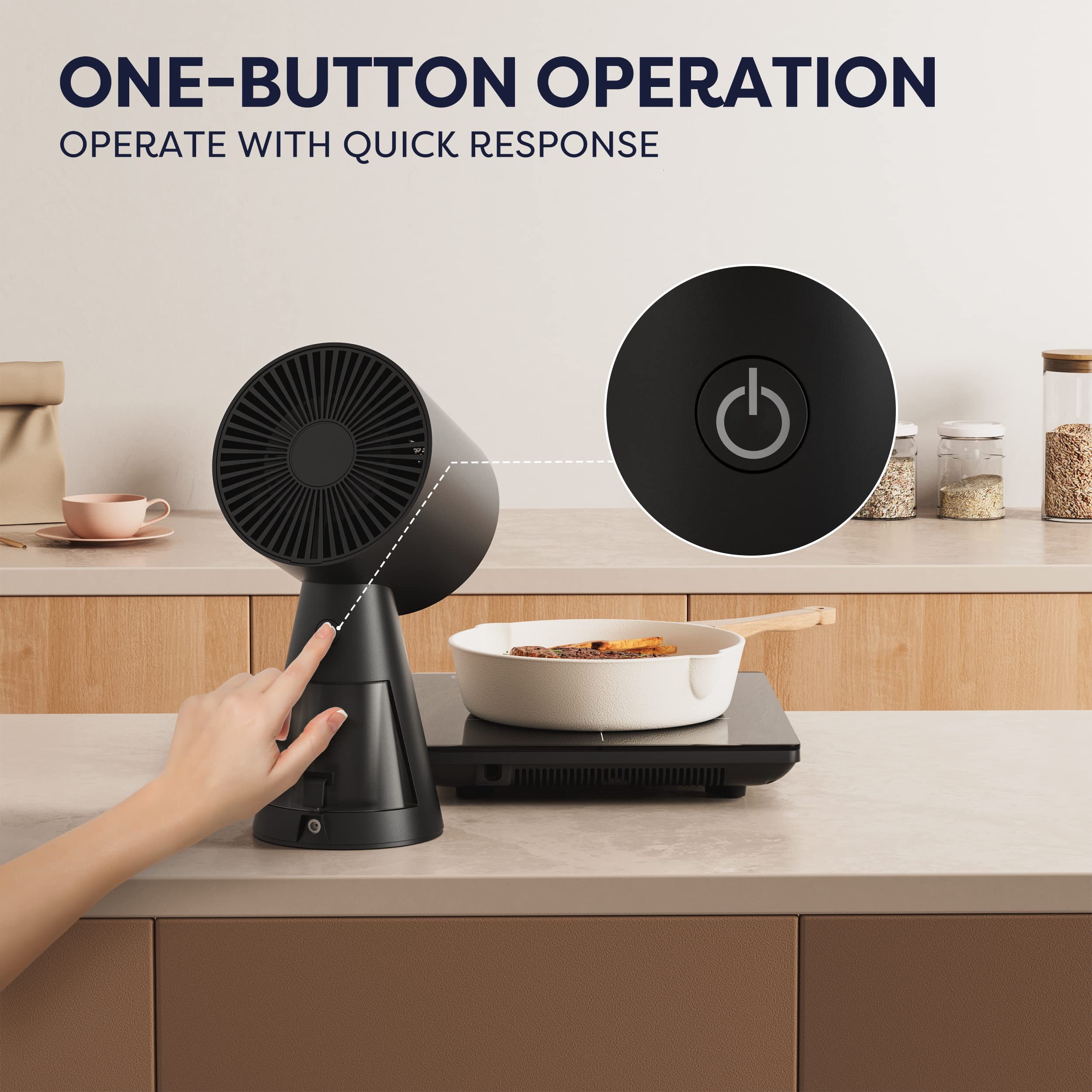 ONE-BUTTON OPERATION  
OPERATE WITH QUICK RESPONSE