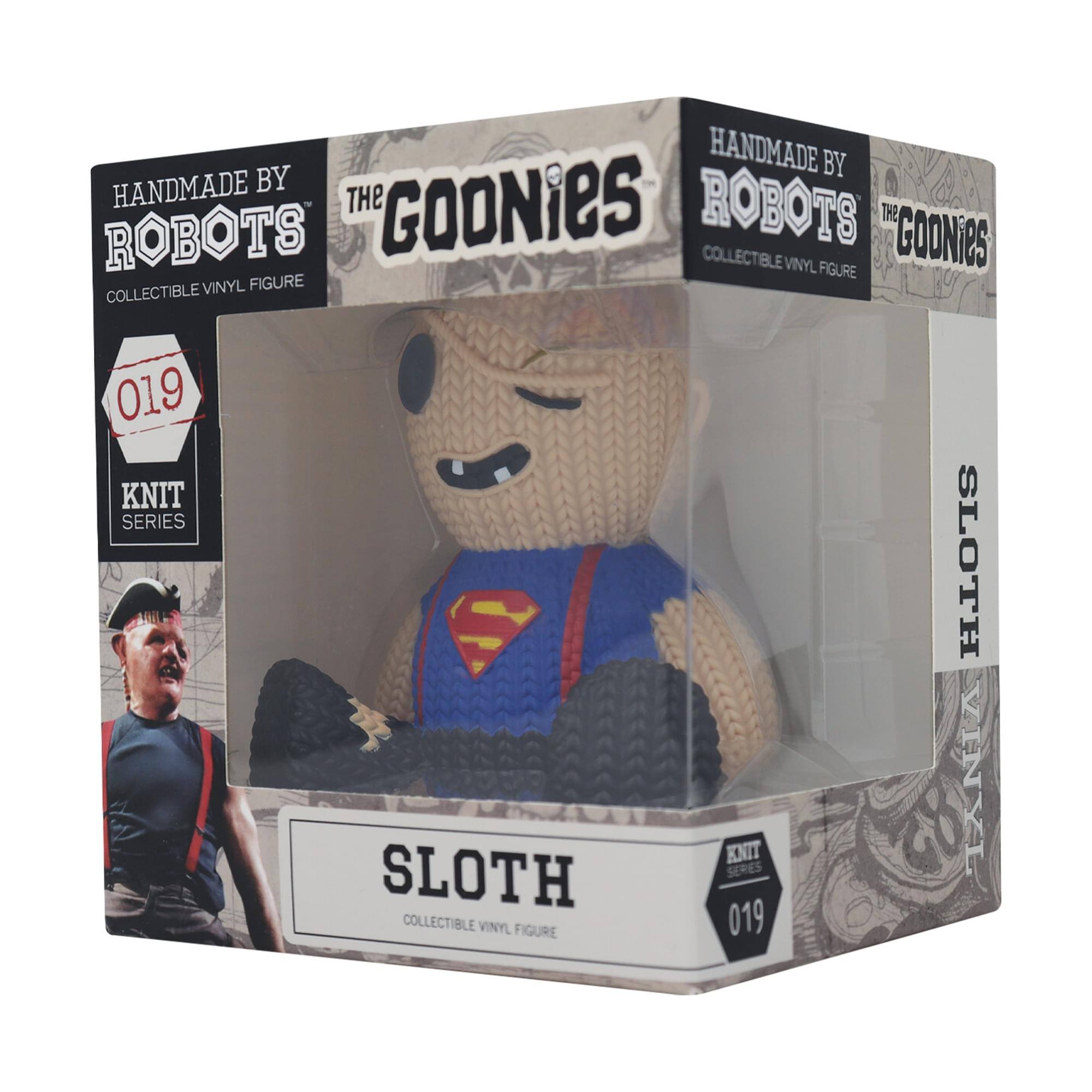 HANDMADE BY ROBOTS THE GOONIES COLLECTIBLE VINYL FIGURE GOONIES VINYL FIGURE COLLECTIBLE 019 KNIT SERIES S SLOTH COLLECTIBLE VINYL FIGURE KNIT 019 SLOTH