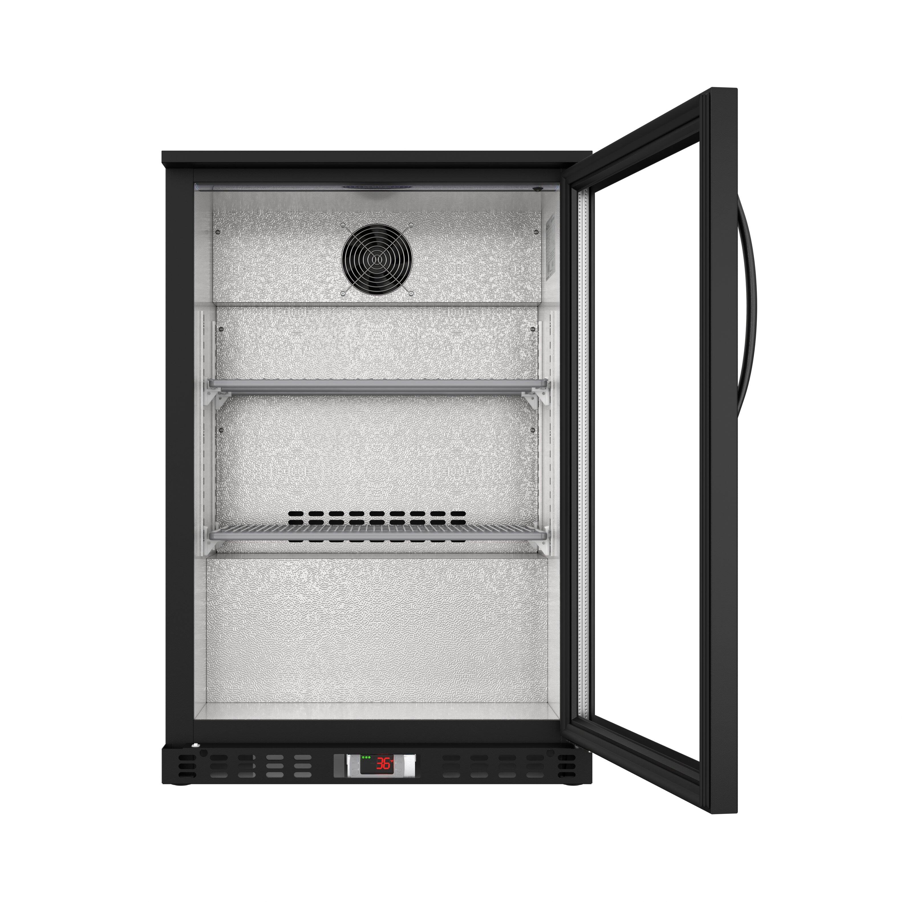 Alt View 3. Koolmore - 24 in. One-Door Back Bar Refrigerator - 4.1 Cu Ft. BC-1DSW-BK - Black.