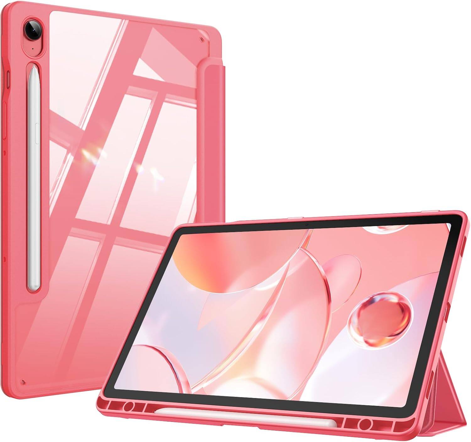 Fintie - Clear Case for Samsung Galaxy Tab S10 Lite / Tab S10 FE / Tab S9 FE / Tab S9 10.9'', Trifold Stand Shockproof TPU Bumper - Watermelon Red price history on PriceWatchPro