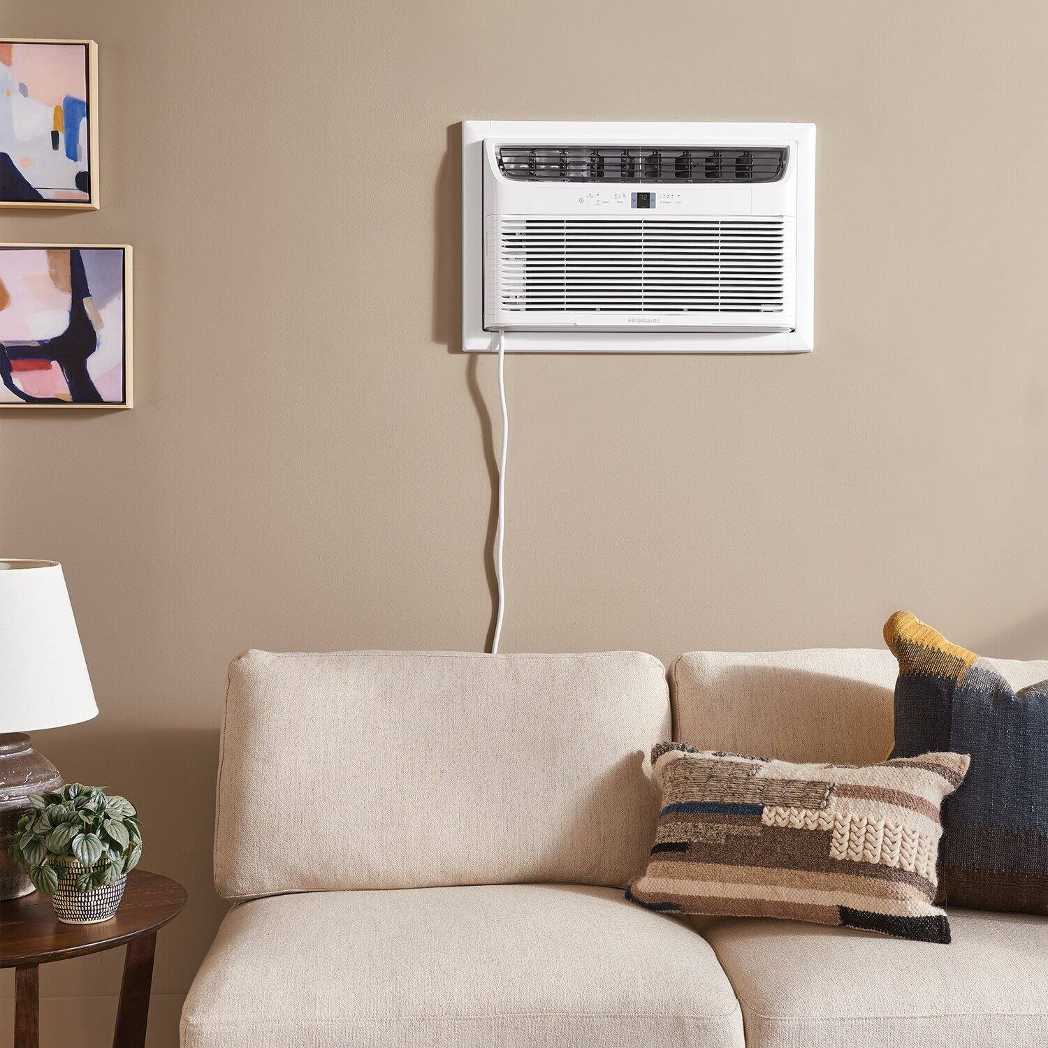 Alt View 4. Frigidaire - Frigidaire 115V 10,000 BTU 450 Sq. Ft. Smart Wall Air Conditioner - White.