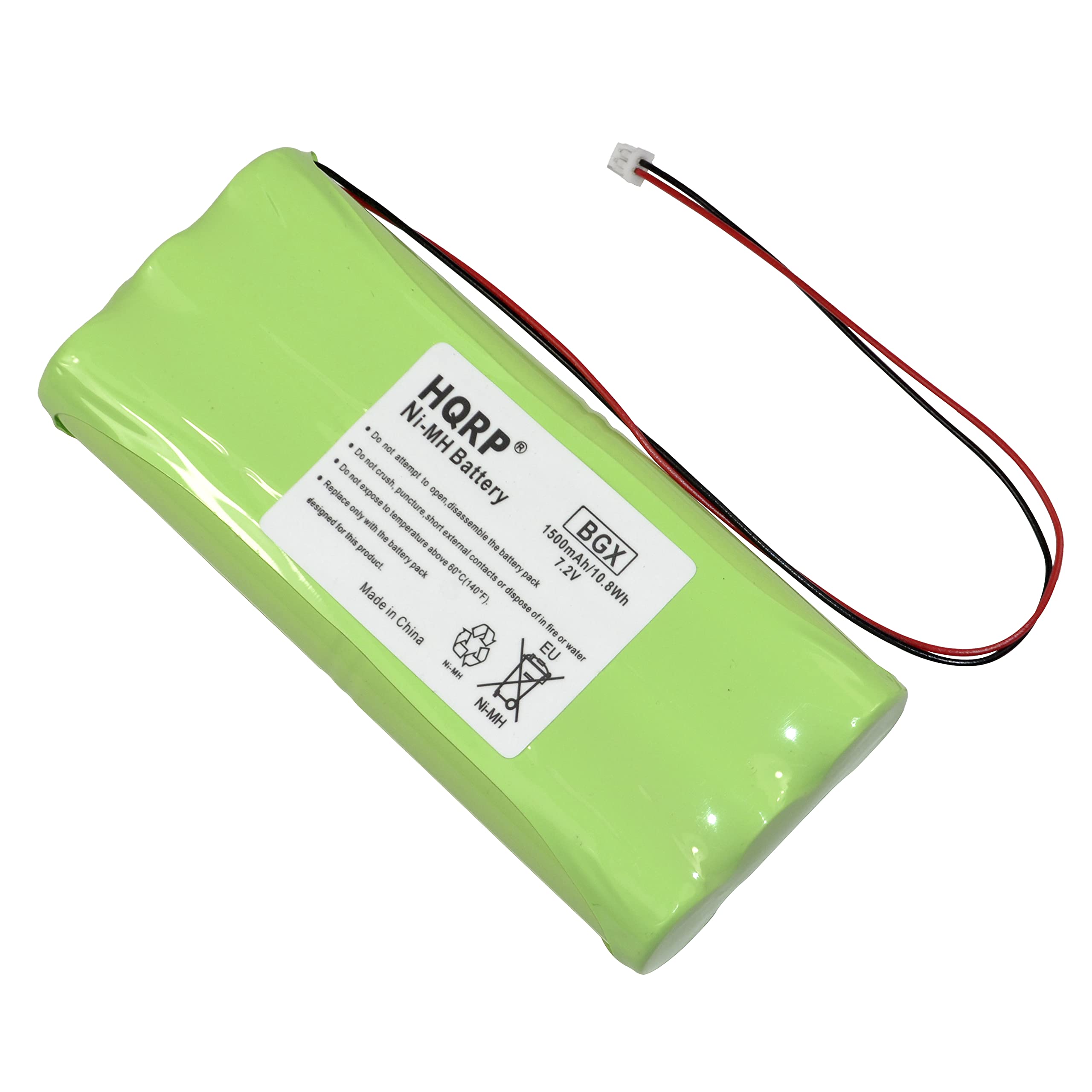 HQRP Ni-MH Battery  
7.2V 10.8Wh  
7500mAh/10C (140°F)  
BGX  
Made in China  

Do not attempt to open or dismantle the battery pack.  
Do not expose to high temperature or fire.  
Do not expose to water.  
Do not short circuit.  
Do not dispose of in fire.  
Do not dispose of in water.  
Do not dispose of in a landfill.  
Do not dispose of in a recycling bin.  
Do not dispose of in a hazardous waste facility.  
Do not dispose of in a medical waste facility.  
Do not dispose of in a household waste facility.  
Do not dispose of in a commercial waste facility.  
Do not dispose of in a hazardous waste facility.  
Do not dispose of in a medical waste facility.  
Do not dispose of in a household waste facility.  
Do not dispose of in a commercial waste facility.  
Do not dispose of in a hazardous waste facility.  
Do not dispose of in a medical waste facility.  
Do not dispose of in a household waste facility.  
Do not dispose of in a commercial waste facility.  
Do not dispose of in a hazardous waste facility.  
Do not