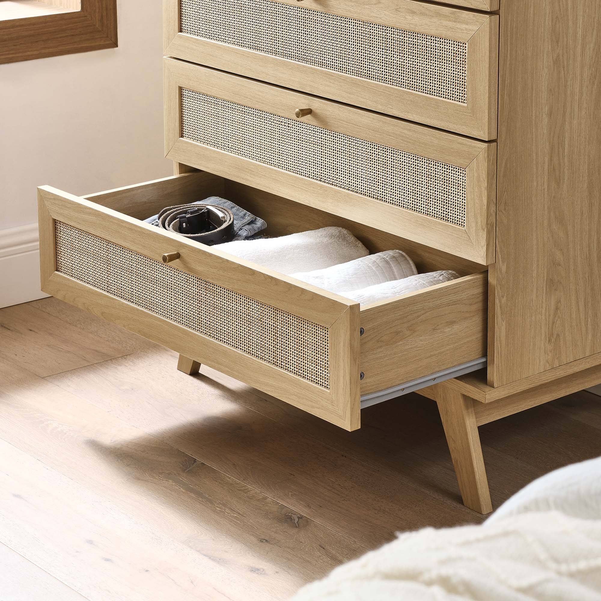 Back. Modway - Soma 5-Drawer Chest by Modway - Oak.