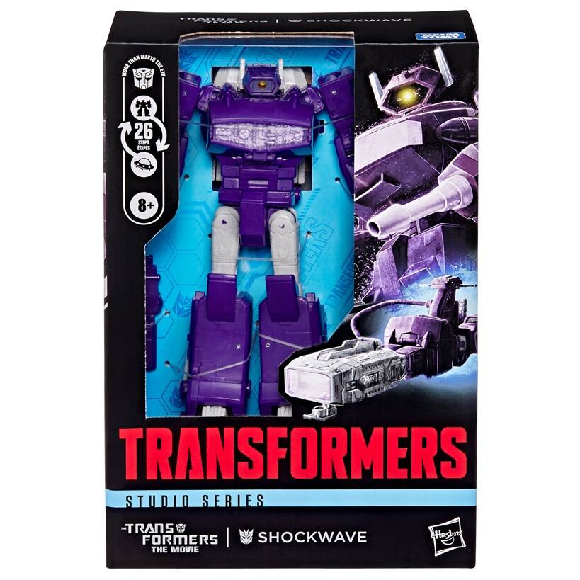 L2 SHOCKWAVE THAN MEET THE WOR IN TR TSAO 26 STEPS IIPS EAOIE.O 8+ JERTS IS ANSE TRANSFORMERS STUDIO SERIES - TRANSFORMERS | SHOCKWAVE THE MOVIE Hasbro