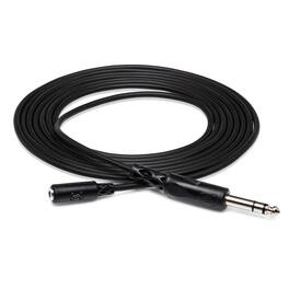 Hosa Technology - Headphone Adapter Cable, 3.5mm TRS to 1/4" TRS, 10'