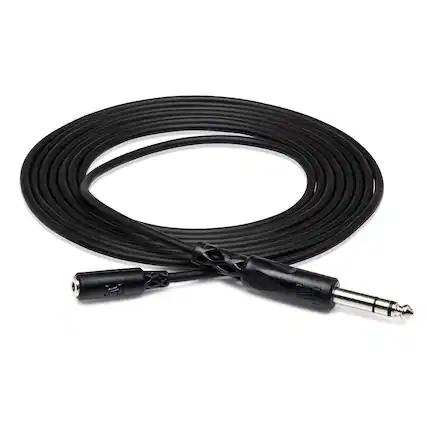 Front. Hosa Technology - Hosa Technology Headphone Adapter Cable, 3.5mm TRS to 1/4" TRS, 10'.