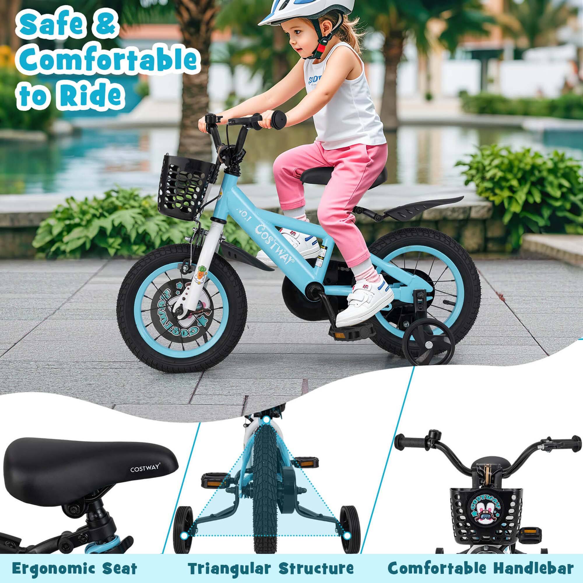 Safe & Comfortable to Ride

COSTWAY

Ergonomic Seat
Triangular Structure
Comfortable Handlebar