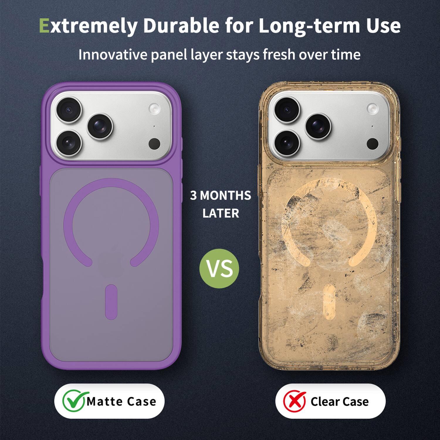 Dteck for Apple iPhone 18 Pro Max Matte Magnetic Case,Shock absorbent ...