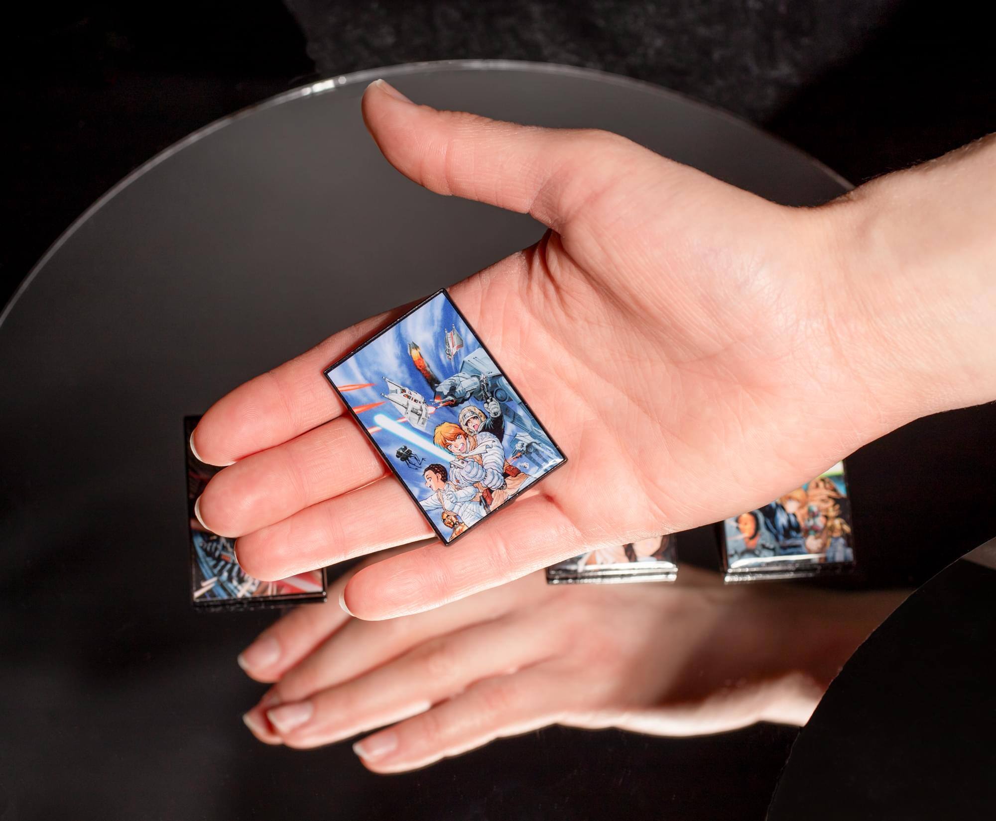 Alt View 4. SalesOne LLC - Star Wars Original Trilogy 4-Piece Enamel Pin Set | SWC 2025 Exclusive - Black.