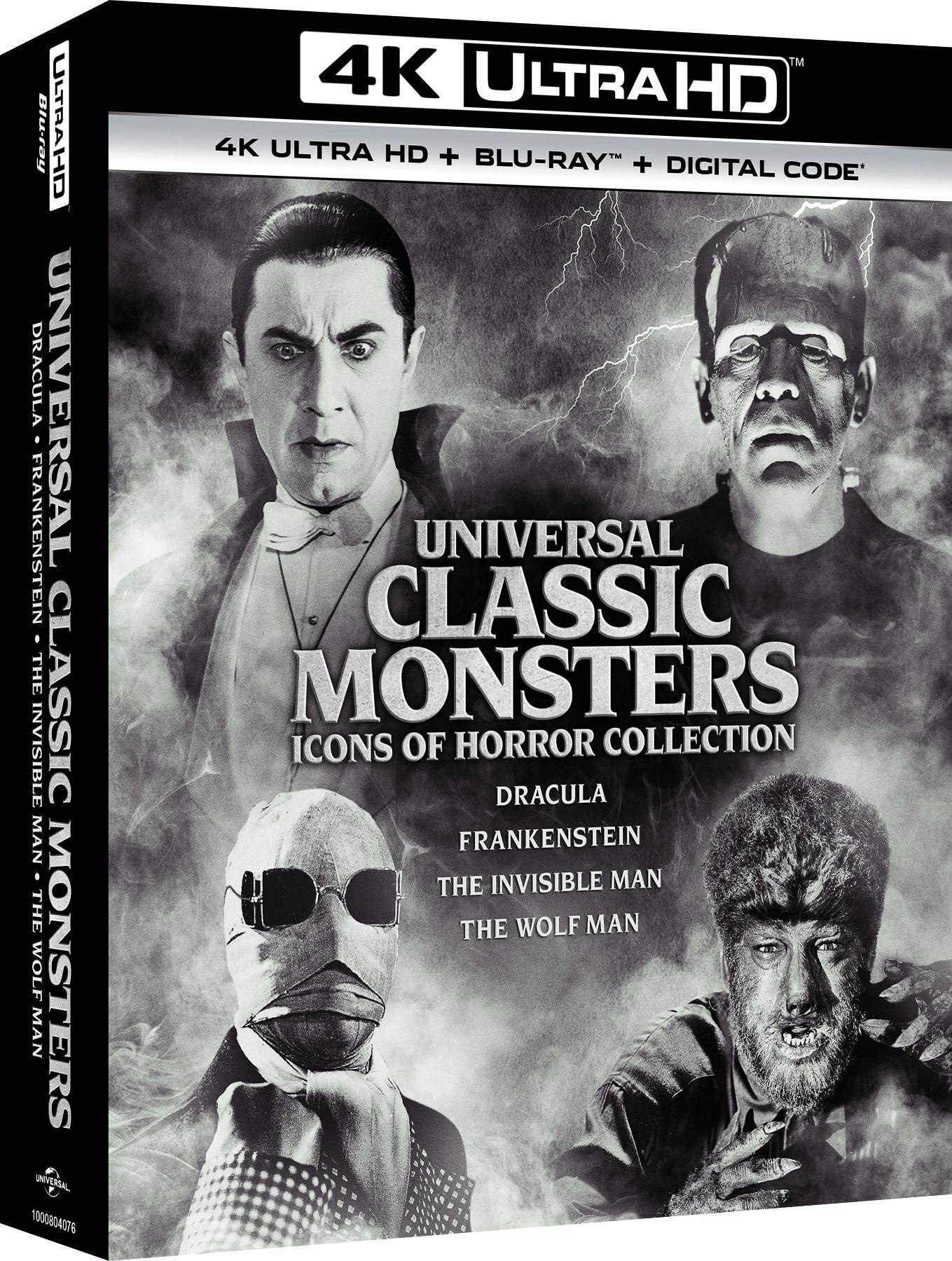 Angle. Universal Classic Monsters: Icons of Horror Collection   - 4K Blu-Ray.