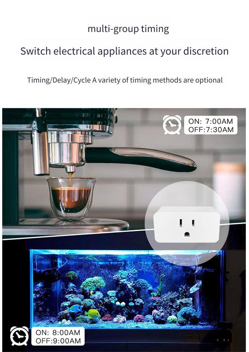 multi-group timing

Switch electrical appliances at your discretion

Timing/Delay/Cycle A variety of timing methods are optional

ON: 7:00AM OFF:7:30AM

ON: 8:00AM OFF:9:00AM