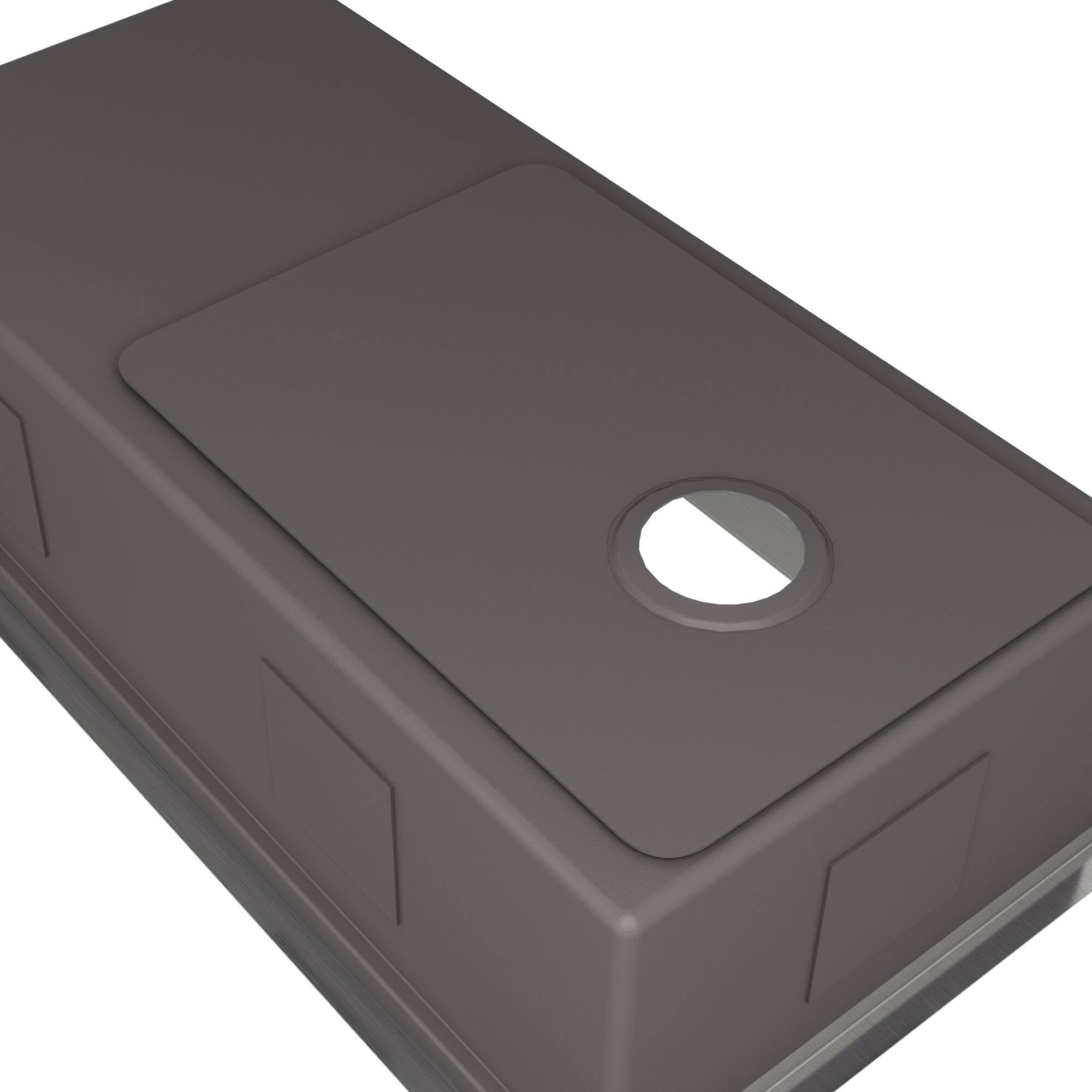 Left. Boyel Living - 36 in. Undermount Single Bowl 18-Gauge Stainless Steel Kitchen Sink with Cutting Board, Rolling Drying Rack, Colander - Silver.