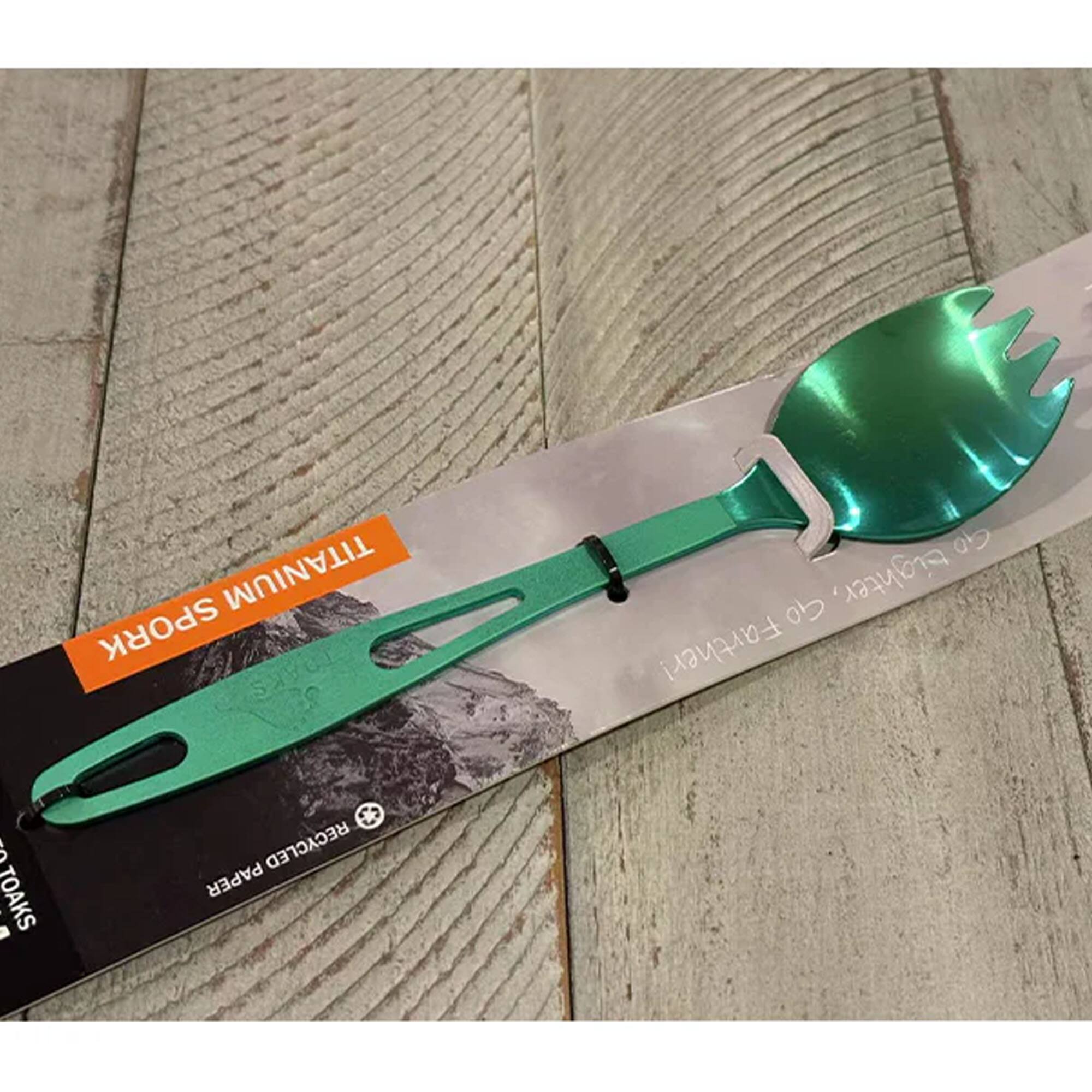 TITANIUM SPORK  
TOAKS  
RECYCLED PAPER