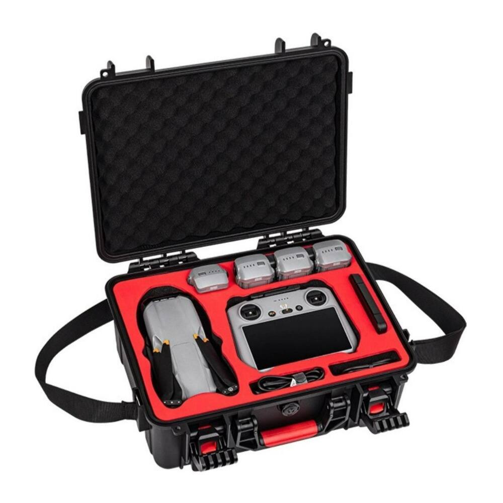 Angle. StartRC - STARTRC Waterproof Black Carrying Case for DJI Air 3S Fly More Combo.