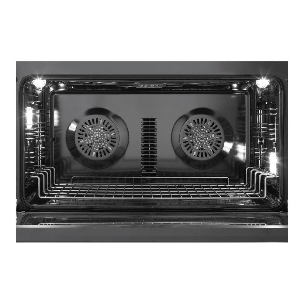 Alt View 3. Verona - Verona 36 inch Ultima Midnight Collection Dual Fuel Range with 5 Sealed Burners, 5 cu. ft. Oven Capacity (Matte Black) - Matte Black.