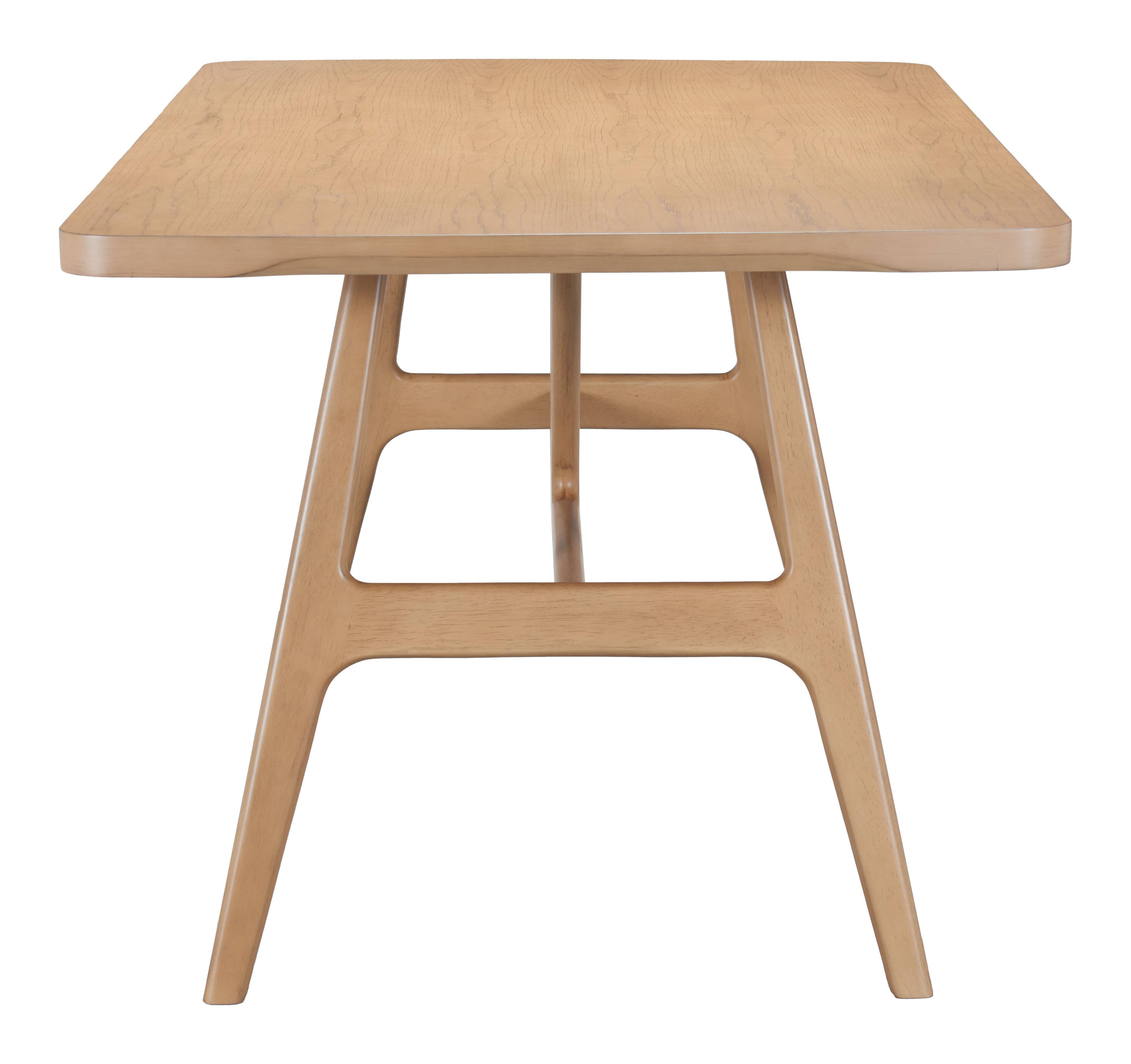 Back. Hivvago - Rovina Dining Table Natural - Natural.