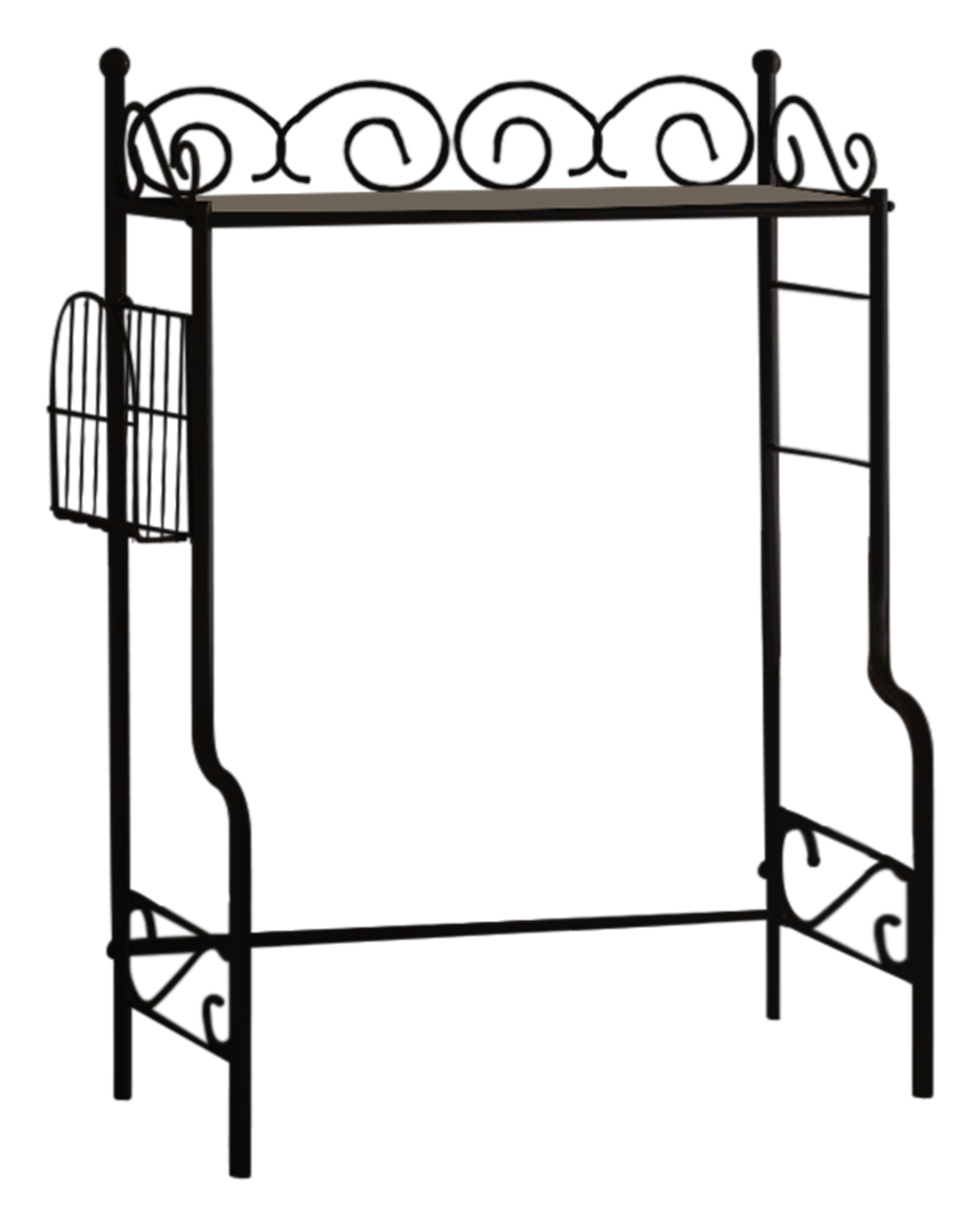 Kings Brand Furniture - Over the Toilet Bathroom Rack - Black / Marble Top price history on PriceWatchPro