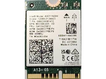 Intel AX211 WiFi 6E CNVio2 Adapter Tri Band 2.4/5/6GHz 2.4Gbps Intel AX211 WiFi 6E CNVio2 Adapter Tri Band 2.4/5/6GHz 2.4Gbps