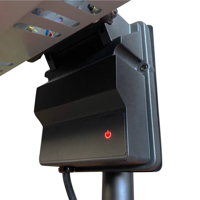 Alt View 3. Heat Storm - 1500 Watt Infrared Heater Tripod Combo, Remote - Gray/Black.