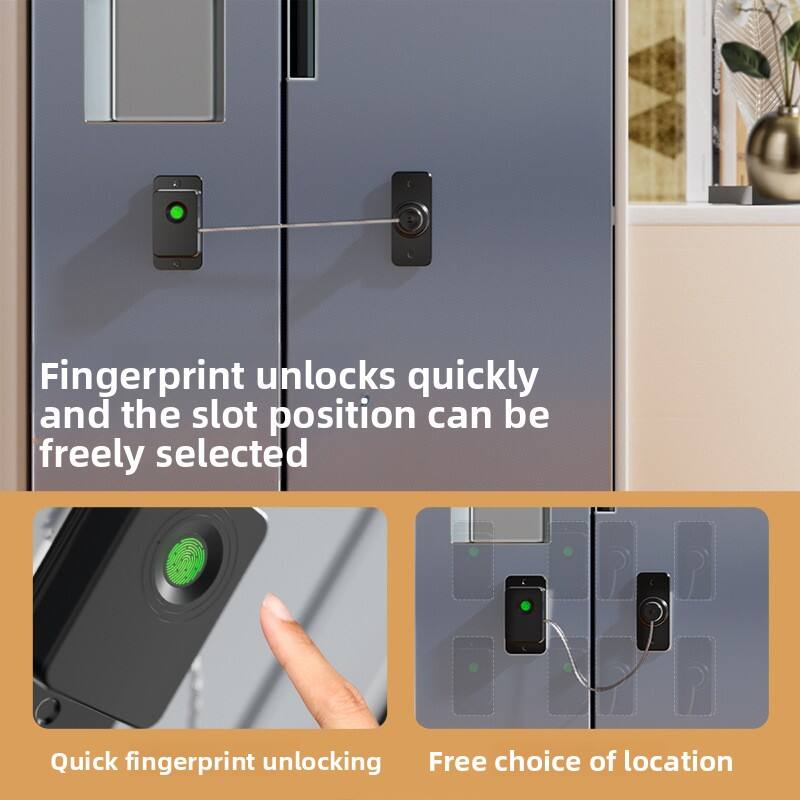 Fingerprint unlocks quickly and the slot position can be freely selected

Quick fingerprint unlocking

Free choice of location