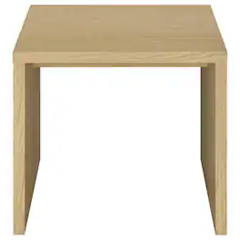 Manhattan Lane - Kerra Square Side End Table, U-Shape Frame, Wood 24 Inch - Light Oak Brown