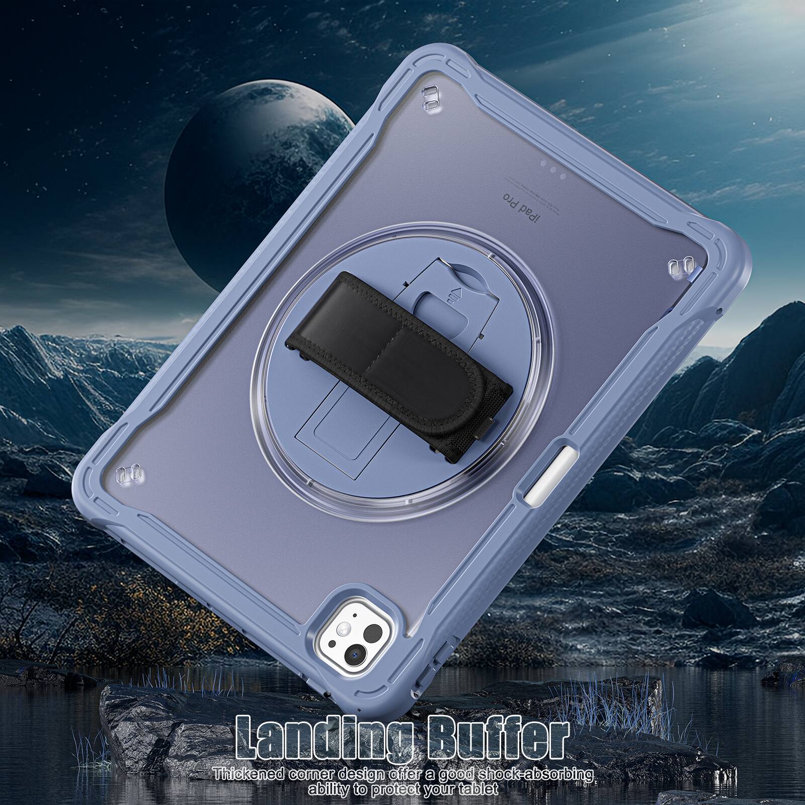Pro - IPad Landing Buffer Thickened corner design offers a good shock-absorbing ability to protect your tablet