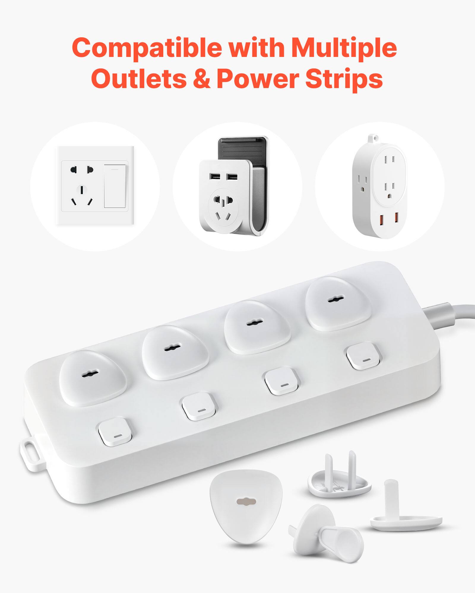 Compatible with Multiple Outlets & Power Strips