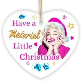 OrnamentallyYou - Have a Material Little Christmas Ornament Heart Version - Multi-colored