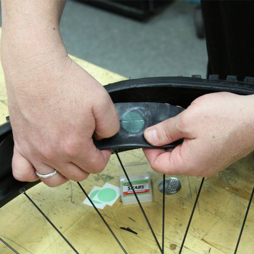 Alt View 2. HQRP - Slime SKABS Bike Tire Repair Kit with Peel-and-Stick Patches and Tire Levers for Bicycle Tube Repairs - Multicolor.