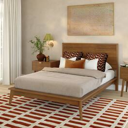 Plank+Beam - Linea Tambour Full Bed - Pecan