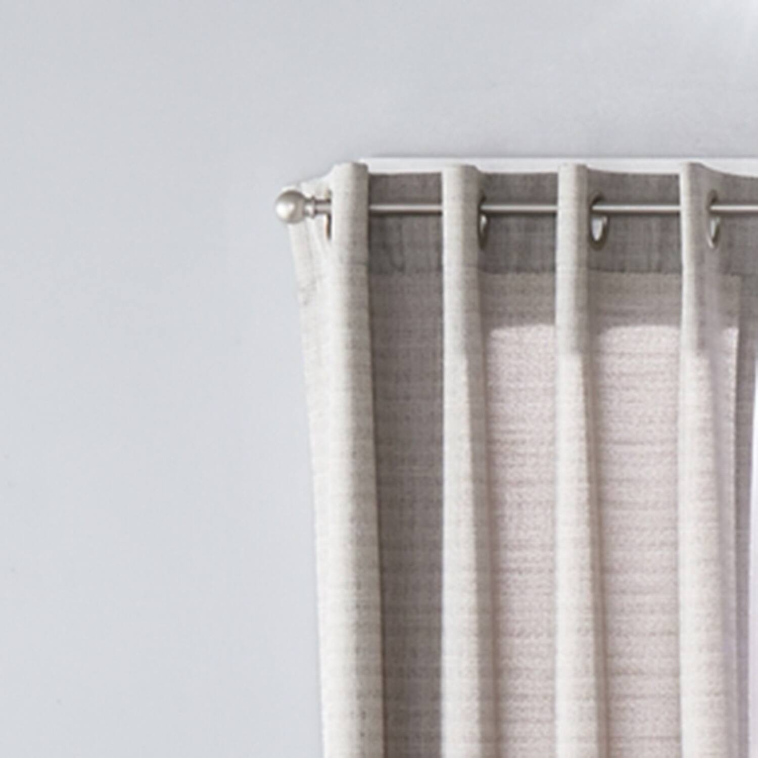 Left. SKL Home - SKL Home Saturday Knight Ltd Maeve Sophisticated Yarn Dyed Woven Horizontal Pattern Window Panel - 40" x 108" Gray - Gray.