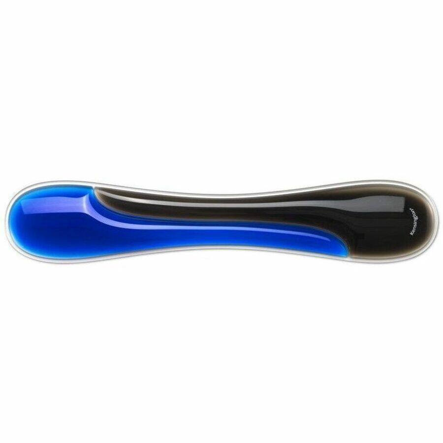 Alt View 3. Kensington - Kensington Slim Duo Gel Keyboard Wrist Rest - 0.71" Height x 19.29" Width x 3.74" Depth - Black, Blue - Gel - Strain - Black, Blue.