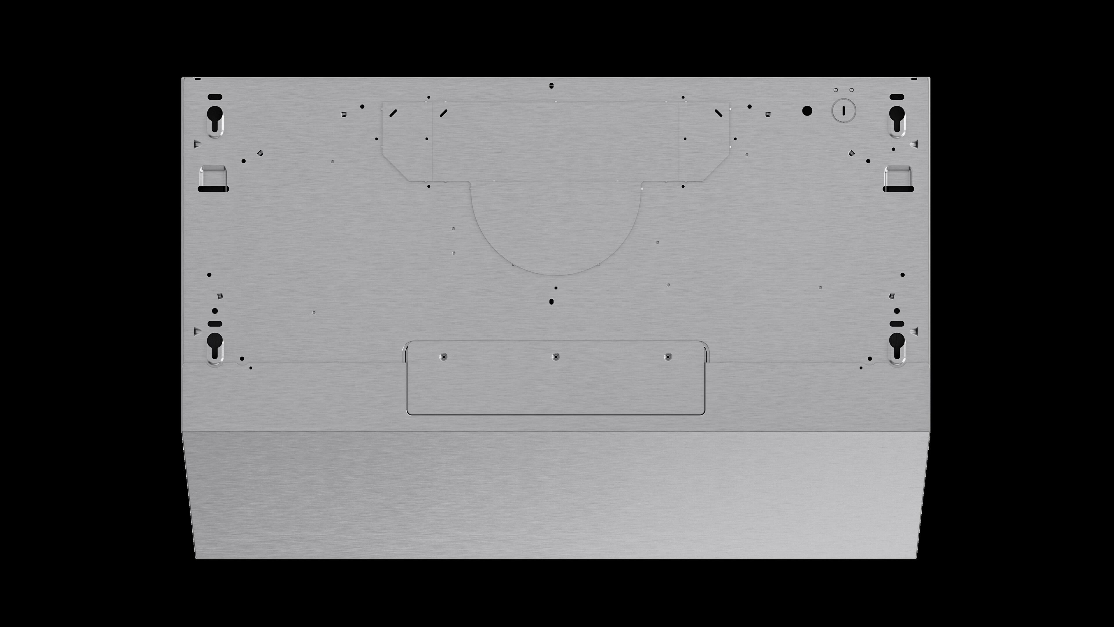 Alt View 5. Broan - Glacier 30-Inch 490 MAX Blower CFM 1.0 Sones Range Hood - Stainless Steel.