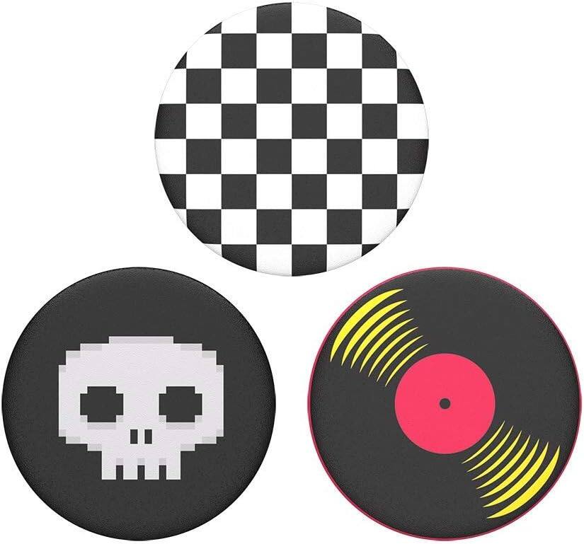 Angle. PopSockets - Popsockets for phones Grips/Stands Popminis Pm-Punk Out BK --800358 - multicolor.