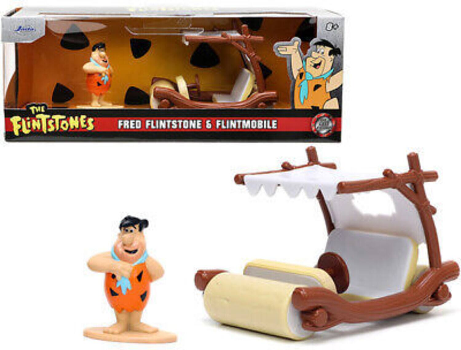 8 THE FLINTSTONES FRED FLINTSTONE & FLINTMOBILE