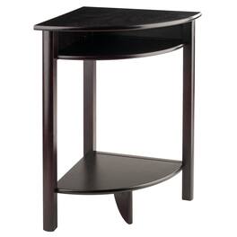 Winsome Wood - Liso Corner Table, Cube Storage - Espresso