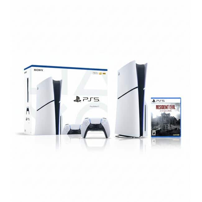 PlayStation 5 Slim Console 1TB + Resident Evil Requiem PlayStation 5 - Includes PS5 Console, DualSense Controller - PlayStation 5