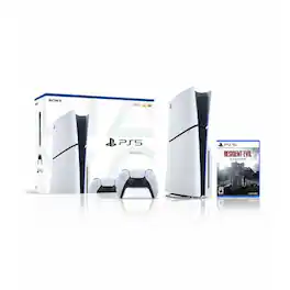 PlayStation 5 Slim Console 1TB + Resident Evil Requiem PlayStation 5 - Includes PS5 Console, DualSense Controller - PlayStation 5